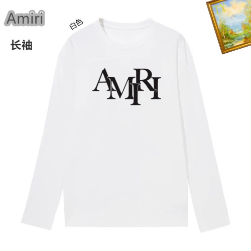 Cheap Amiri T-Shirts Long Sleeved For Unisex #1260489 Replica Wholesale [$34.00 USD] [ITEM#1260489] on Replica Amiri T-Shirts