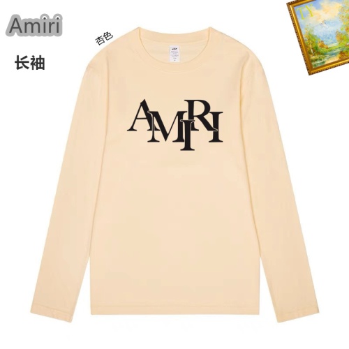 Cheap Amiri T-Shirts Long Sleeved For Unisex #1260491 Replica Wholesale [$34.00 USD] [ITEM#1260491] on Replica Amiri T-Shirts