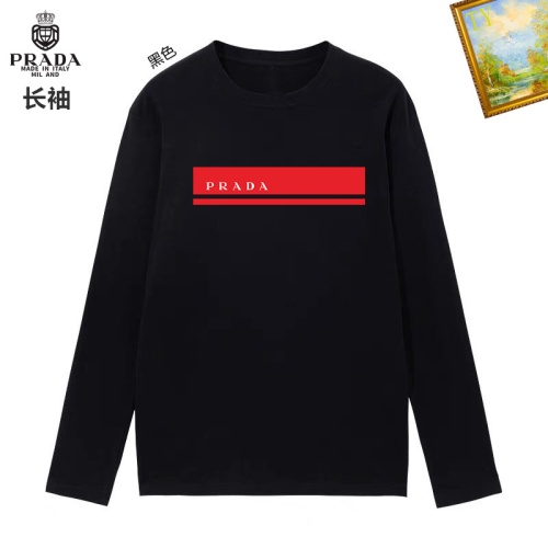 Cheap Prada T-Shirts Long Sleeved For Unisex #1260494 Replica Wholesale [$34.00 USD] [ITEM#1260494] on Replica Prada T-Shirts