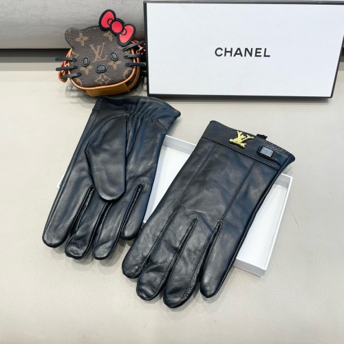 Cheap Louis Vuitton LV Gloves For Men #1260784 Replica Wholesale [$52.00 USD] [ITEM#1260784] on Replica Louis Vuitton LV Gloves