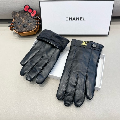 Cheap Louis Vuitton LV Gloves For Men #1260784 Replica Wholesale [$52.00 USD] [ITEM#1260784] on Replica Louis Vuitton LV Gloves