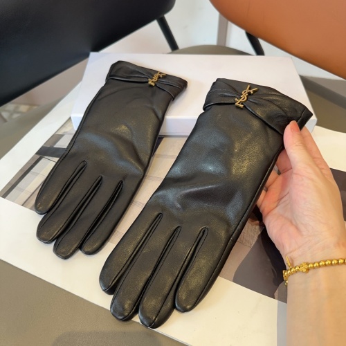 Cheap Yves Saint Laurent Gloves For Women #1260836 Replica Wholesale [$45.00 USD] [ITEM#1260836] on Replica Yves Saint Laurent Gloves