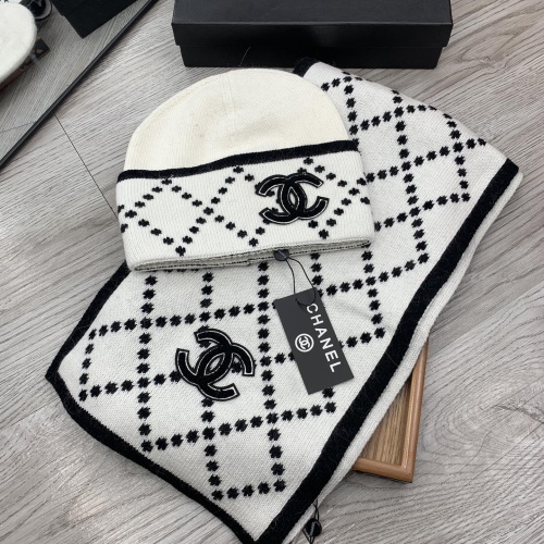 Cheap Chanel Hat and Scarf Set #1260866 Replica Wholesale [$52.00 USD] [ITEM#1260866] on Replica Chanel Hat and Scarf and Glove Set