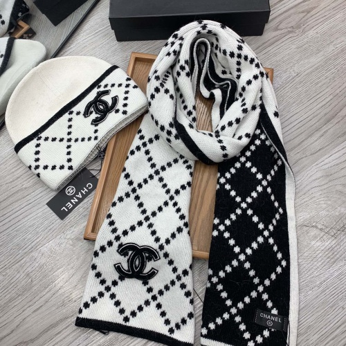 Cheap Chanel Hat and Scarf Set #1260866 Replica Wholesale [$52.00 USD] [ITEM#1260866] on Replica Chanel Hat and Scarf and Glove Set