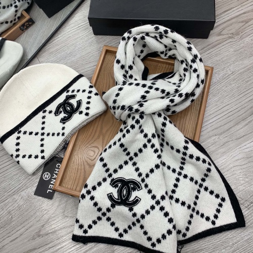 Cheap Chanel Hat and Scarf Set #1260866 Replica Wholesale [$52.00 USD] [ITEM#1260866] on Replica Chanel Hat and Scarf and Glove Set