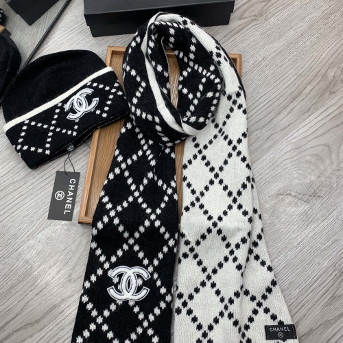 Cheap Chanel Hat and Scarf Set #1260867 Replica Wholesale [$52.00 USD] [ITEM#1260867] on Replica Chanel Hat and Scarf and Glove Set