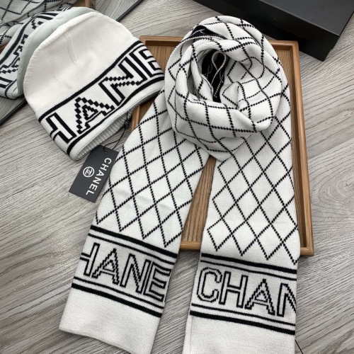 Cheap Chanel Hat and Scarf Set #1260868 Replica Wholesale [$52.00 USD] [ITEM#1260868] on Replica Chanel Hat and Scarf and Glove Set