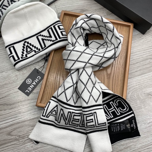 Cheap Chanel Hat and Scarf Set #1260868 Replica Wholesale [$52.00 USD] [ITEM#1260868] on Replica Chanel Hat and Scarf and Glove Set