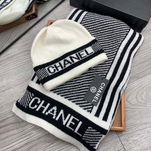 Cheap Chanel Hat and Scarf Set #1260870 Replica Wholesale [$52.00 USD] [ITEM#1260870] on Replica Chanel Hat and Scarf and Glove Set