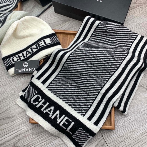 Cheap Chanel Hat and Scarf Set #1260870 Replica Wholesale [$52.00 USD] [ITEM#1260870] on Replica Chanel Hat and Scarf and Glove Set