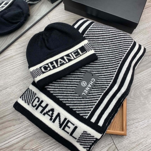 Cheap Chanel Hat and Scarf Set #1260871 Replica Wholesale [$52.00 USD] [ITEM#1260871] on Replica Chanel Hat and Scarf and Glove Set