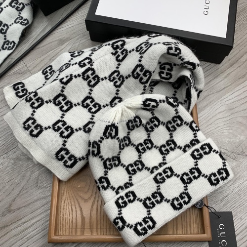 Cheap Gucci Hat and Scarf Set #1260874 Replica Wholesale [$52.00 USD] [ITEM#1260874] on Replica Gucci Hat and Scarf and Glove Set