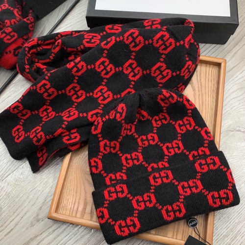 Cheap Gucci Hat and Scarf Set #1260876 Replica Wholesale [$52.00 USD] [ITEM#1260876] on Replica Gucci Hat and Scarf and Glove Set