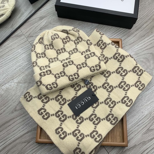 Cheap Gucci Hat and Scarf Set #1260877 Replica Wholesale [$52.00 USD] [ITEM#1260877] on Replica Gucci Hat and Scarf and Glove Set