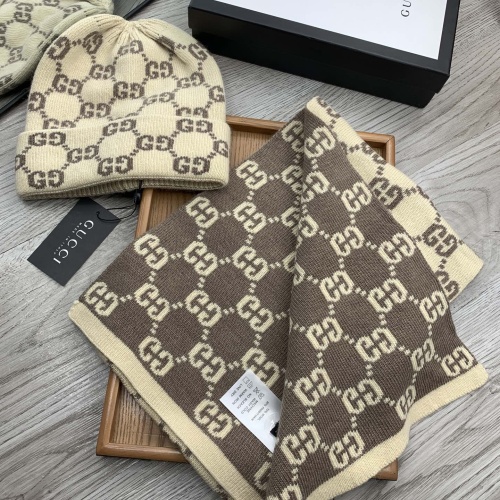 Cheap Gucci Hat and Scarf Set #1260877 Replica Wholesale [$52.00 USD] [ITEM#1260877] on Replica Gucci Hat and Scarf and Glove Set