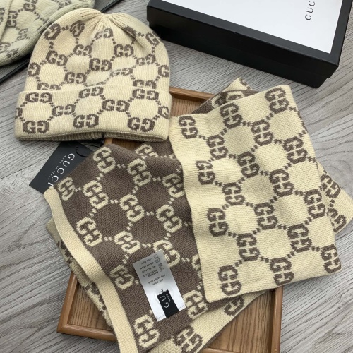 Cheap Gucci Hat and Scarf Set #1260877 Replica Wholesale [$52.00 USD] [ITEM#1260877] on Replica Gucci Hat and Scarf and Glove Set