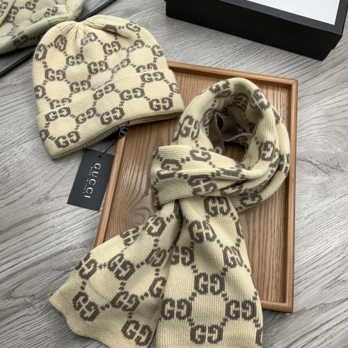 Cheap Gucci Hat and Scarf Set #1260877 Replica Wholesale [$52.00 USD] [ITEM#1260877] on Replica Gucci Hat and Scarf and Glove Set