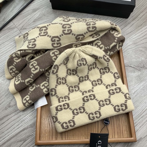 Cheap Gucci Hat and Scarf Set #1260877 Replica Wholesale [$52.00 USD] [ITEM#1260877] on Replica Gucci Hat and Scarf and Glove Set