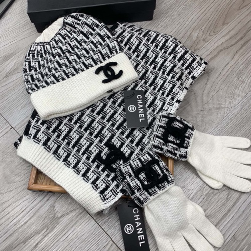 Cheap Chanel Hat and Scarf and Glove Set #1260899 Replica Wholesale [$72.00 USD] [ITEM#1260899] on Replica Chanel Hat and Scarf and Glove Set