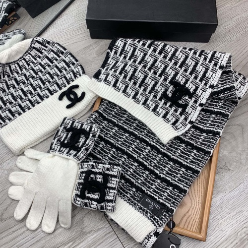 Cheap Chanel Hat and Scarf and Glove Set #1260899 Replica Wholesale [$72.00 USD] [ITEM#1260899] on Replica Chanel Hat and Scarf and Glove Set