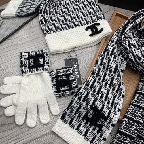 Cheap Chanel Hat and Scarf and Glove Set #1260899 Replica Wholesale [$72.00 USD] [ITEM#1260899] on Replica Chanel Hat and Scarf and Glove Set