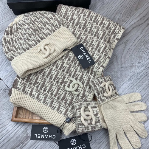 Cheap Chanel Hat and Scarf and Glove Set #1260900 Replica Wholesale [$72.00 USD] [ITEM#1260900] on Replica Chanel Hat and Scarf and Glove Set