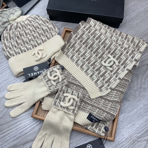 Cheap Chanel Hat and Scarf and Glove Set #1260900 Replica Wholesale [$72.00 USD] [ITEM#1260900] on Replica Chanel Hat and Scarf and Glove Set