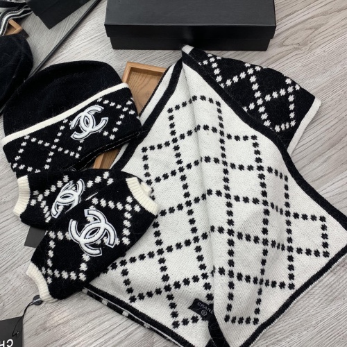 Cheap Chanel Hat and Scarf and Glove Set #1260912 Replica Wholesale [$72.00 USD] [ITEM#1260912] on Replica Chanel Hat and Scarf and Glove Set