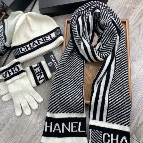 Cheap Chanel Hat and Scarf and Glove Set #1260913 Replica Wholesale [$72.00 USD] [ITEM#1260913] on Replica Chanel Hat and Scarf and Glove Set