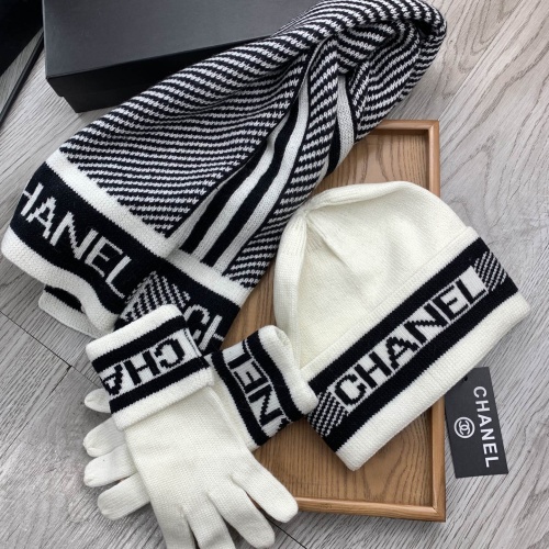 Cheap Chanel Hat and Scarf and Glove Set #1260913 Replica Wholesale [$72.00 USD] [ITEM#1260913] on Replica Chanel Hat and Scarf and Glove Set