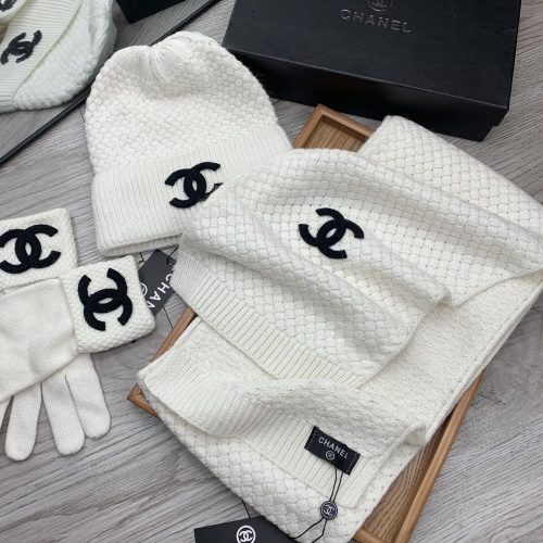 Cheap Chanel Hat and Scarf and Glove Set #1260920 Replica Wholesale [$72.00 USD] [ITEM#1260920] on Replica Chanel Hat and Scarf and Glove Set