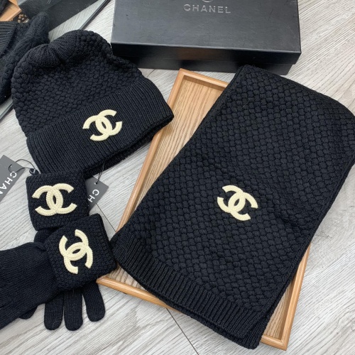 Cheap Chanel Hat and Scarf and Glove Set #1260921 Replica Wholesale [$72.00 USD] [ITEM#1260921] on Replica Chanel Hat and Scarf and Glove Set