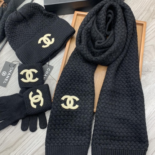 Cheap Chanel Hat and Scarf and Glove Set #1260921 Replica Wholesale [$72.00 USD] [ITEM#1260921] on Replica Chanel Hat and Scarf and Glove Set