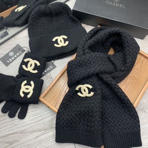 Cheap Chanel Hat and Scarf and Glove Set #1260921 Replica Wholesale [$72.00 USD] [ITEM#1260921] on Replica Chanel Hat and Scarf and Glove Set