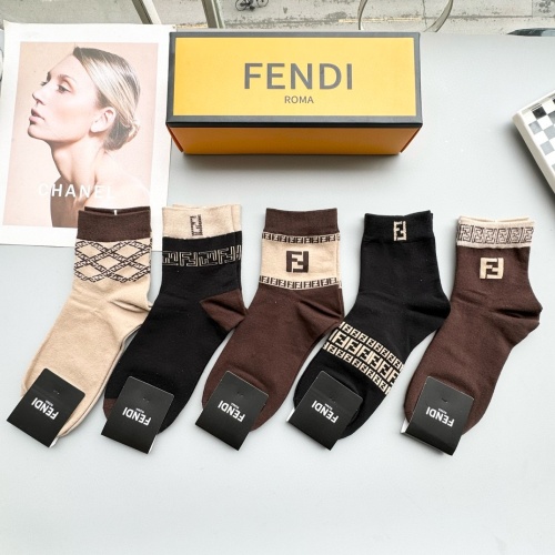 Cheap Fendi Socks #1260980 Replica Wholesale [$25.00 USD] [ITEM#1260980] on Replica Fendi Socks