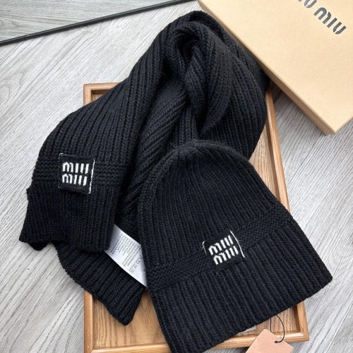 Cheap MIU MIU Hat and Scarf Set #1261003 Replica Wholesale [$52.00 USD] [ITEM#1261003] on Replica MIU MIU Hat and Scarf and Glove Set