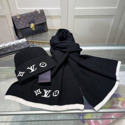 Cheap Louis Vuitton LV Hat and Scarf Set #1261008 Replica Wholesale [$48.00 USD] [ITEM#1261008] on Replica Louis Vuitton LV Hat and Scarf and Glove Set