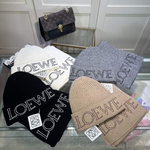 Cheap LOEWE Hat and Scarf Set #1261021 Replica Wholesale [$48.00 USD] [ITEM#1261021] on Replica LOEWE Hat and Scarf and Glove Set