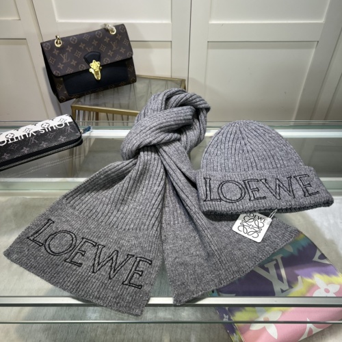 Cheap LOEWE Hat and Scarf Set #1261022 Replica Wholesale [$48.00 USD] [ITEM#1261022] on Replica LOEWE Hat and Scarf and Glove Set