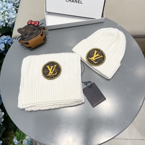 Cheap Louis Vuitton LV Hat and Scarf Set #1261082 Replica Wholesale [$60.00 USD] [ITEM#1261082] on Replica Louis Vuitton LV Hat and Scarf and Glove Set