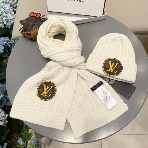 Cheap Louis Vuitton LV Hat and Scarf Set #1261082 Replica Wholesale [$60.00 USD] [ITEM#1261082] on Replica Louis Vuitton LV Hat and Scarf and Glove Set