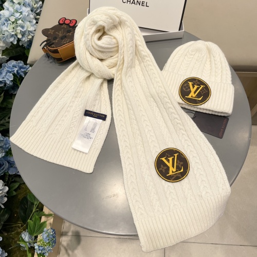 Cheap Louis Vuitton LV Hat and Scarf Set #1261082 Replica Wholesale [$60.00 USD] [ITEM#1261082] on Replica Louis Vuitton LV Hat and Scarf and Glove Set