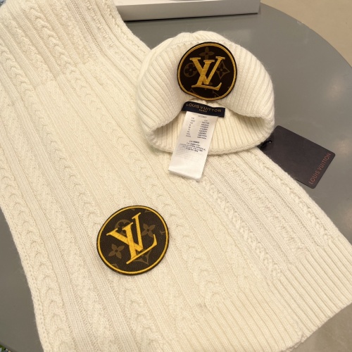 Cheap Louis Vuitton LV Hat and Scarf Set #1261082 Replica Wholesale [$60.00 USD] [ITEM#1261082] on Replica Louis Vuitton LV Hat and Scarf and Glove Set