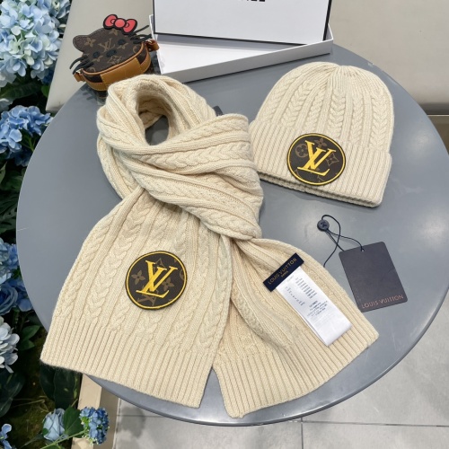 Cheap Louis Vuitton LV Hat and Scarf Set #1261083 Replica Wholesale [$60.00 USD] [ITEM#1261083] on Replica Louis Vuitton LV Hat and Scarf and Glove Set