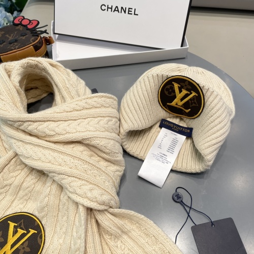 Cheap Louis Vuitton LV Hat and Scarf Set #1261083 Replica Wholesale [$60.00 USD] [ITEM#1261083] on Replica Louis Vuitton LV Hat and Scarf and Glove Set