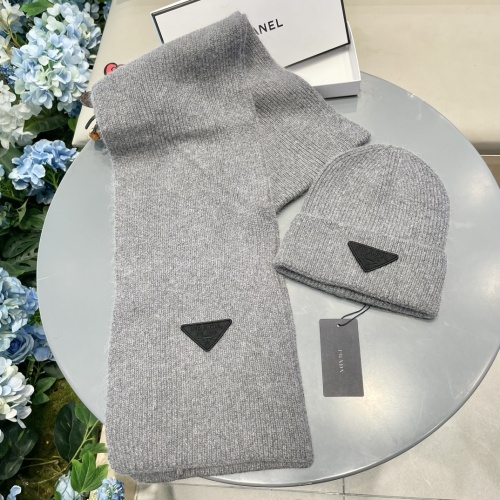 Cheap Prada Hat and Scarf Set #1261086 Replica Wholesale [$56.00 USD] [ITEM#1261086] on Replica Prada Hat and Scarf and Glove Set