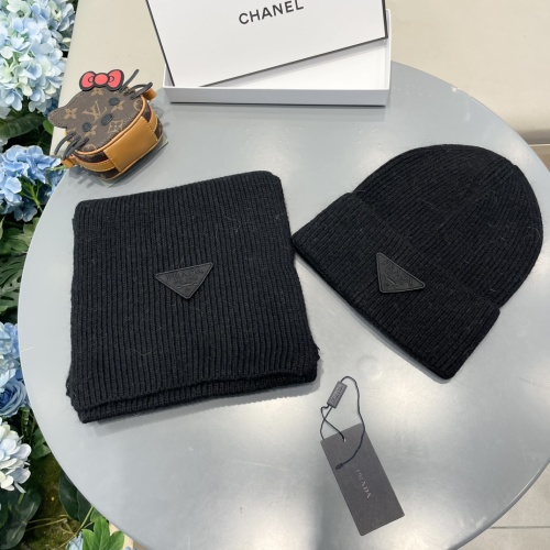 Cheap Prada Hat and Scarf Set #1261087 Replica Wholesale [$56.00 USD] [ITEM#1261087] on Replica Prada Hat and Scarf and Glove Set