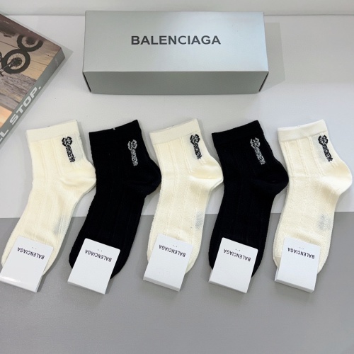 Cheap Balenciaga Socks #1261214 Replica Wholesale [$27.00 USD] [ITEM#1261214] on Replica Balenciaga Socks