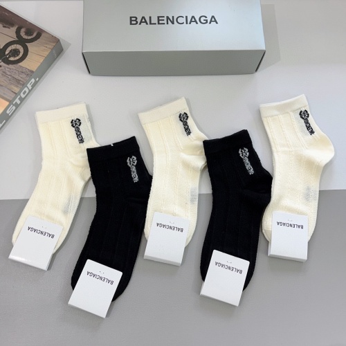 Cheap Balenciaga Socks #1261214 Replica Wholesale [$27.00 USD] [ITEM#1261214] on Replica Balenciaga Socks