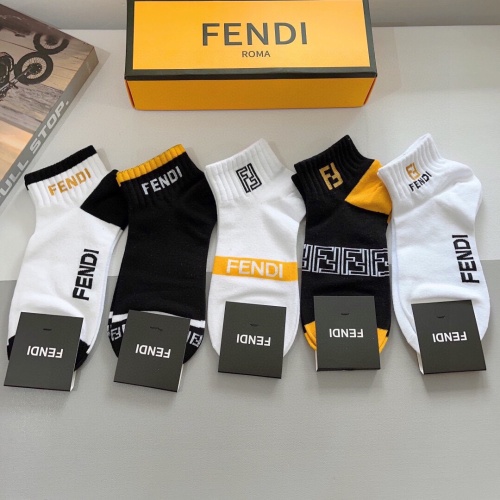 Cheap Fendi Socks #1261216 Replica Wholesale [$27.00 USD] [ITEM#1261216] on Replica Fendi Socks